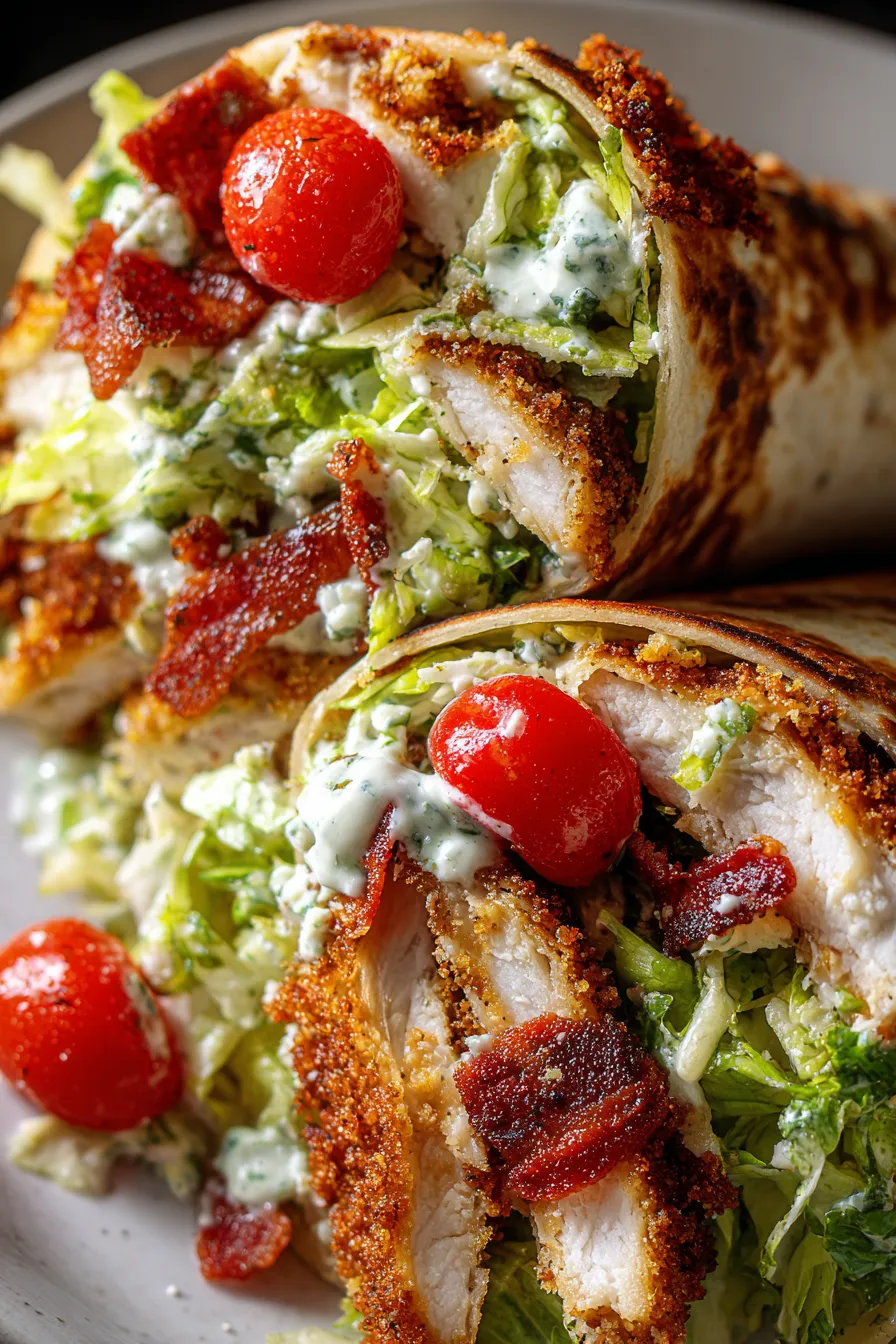 Gourmet Flavor, Weeknight Ease: Crispy Chicken Caesar Wraps